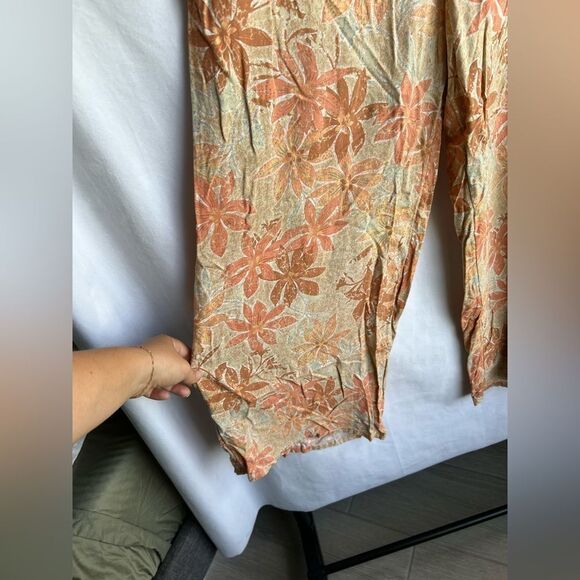 Roxy Women's Floral Print Palazzo Beach Pants size Large - Picture 4 of 7